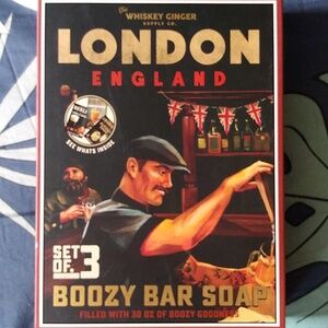 The Whiskey Ginger Boozy Bar soap gift set